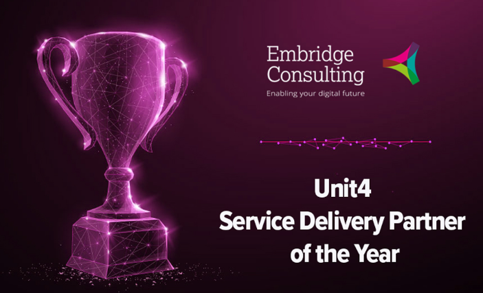 Embridge named as Unit4’s ‘Service Delivery Partner of the Year’