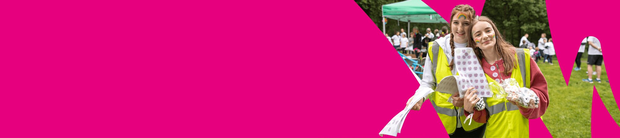 Volunteers at a not-for-profit community event.