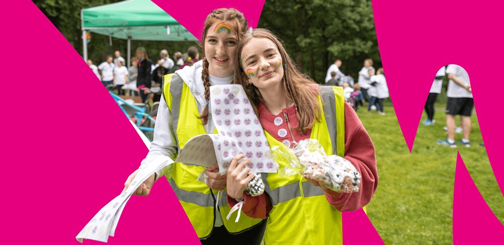 Volunteers at a not-for-profit community event.